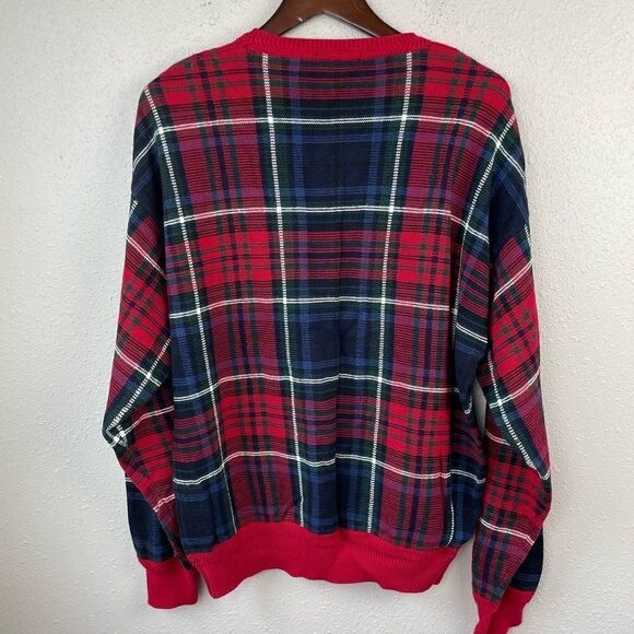 Nautica Plaid Crew Neck Sweater Size XL EUC - Picture 4 of 4